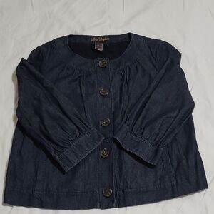 Ann Taylor Dark Blue Denim Jacket